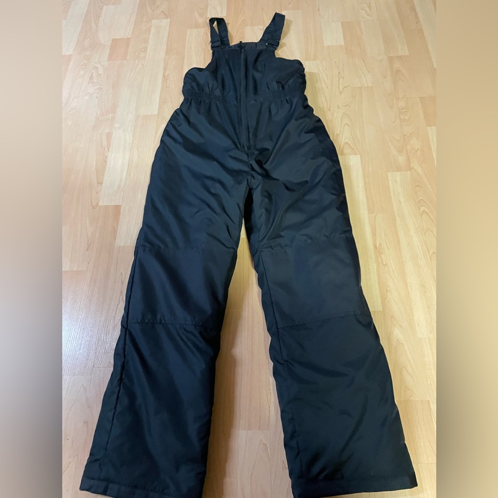 Kids Joe Fresh Snow/Ski Pant with Bib and Adjustable Straps Size 14 Black
